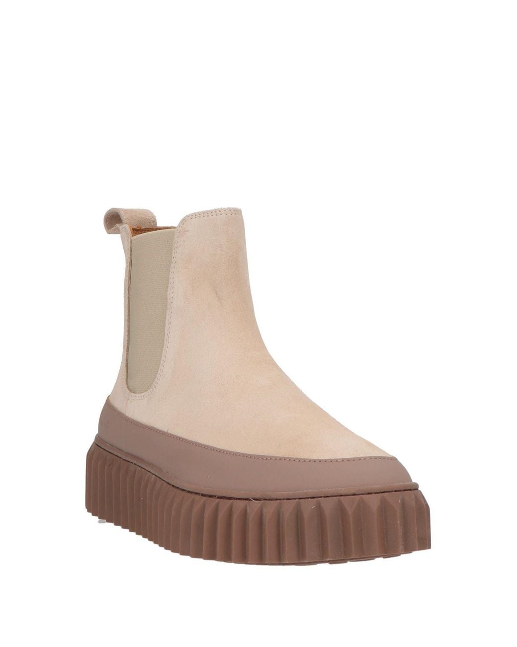 Voile Blanche Brown Sand Ankle Boots Calfskin