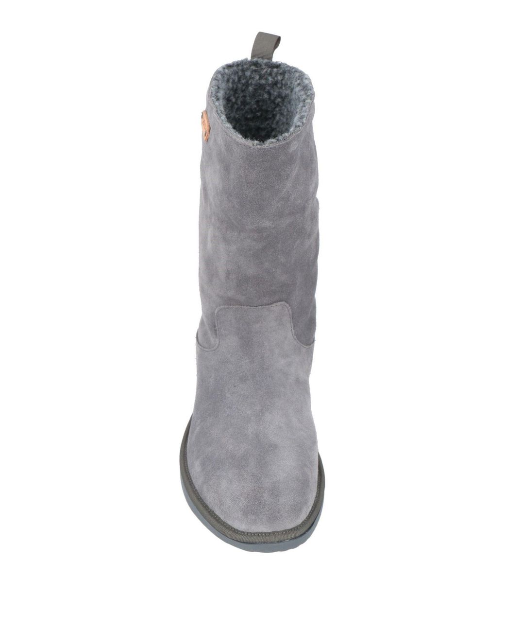 Pànchic Gray Ankle Boots Leather