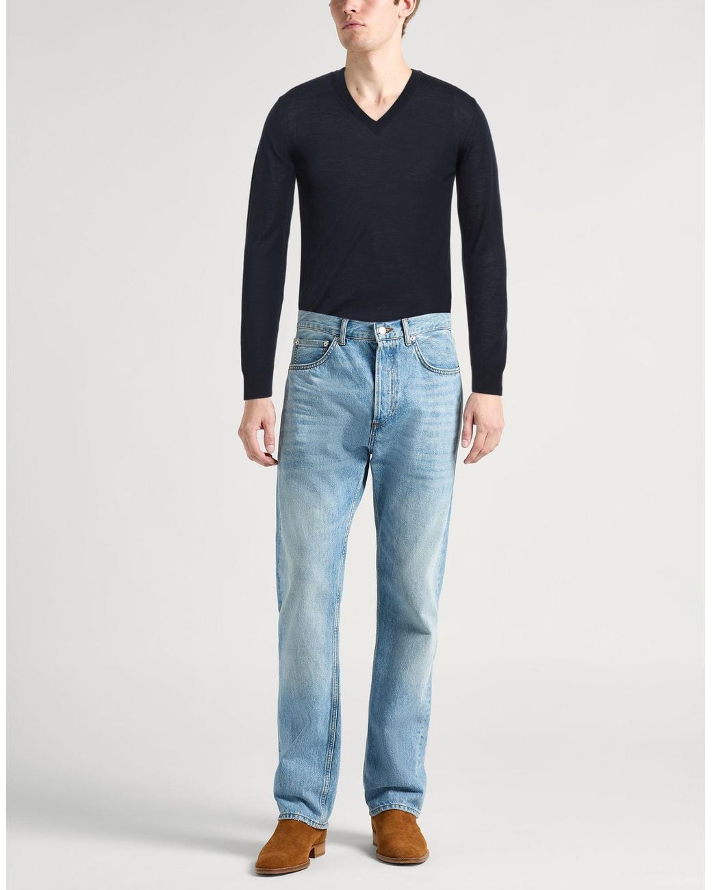 Moorer Blue Jumper for men