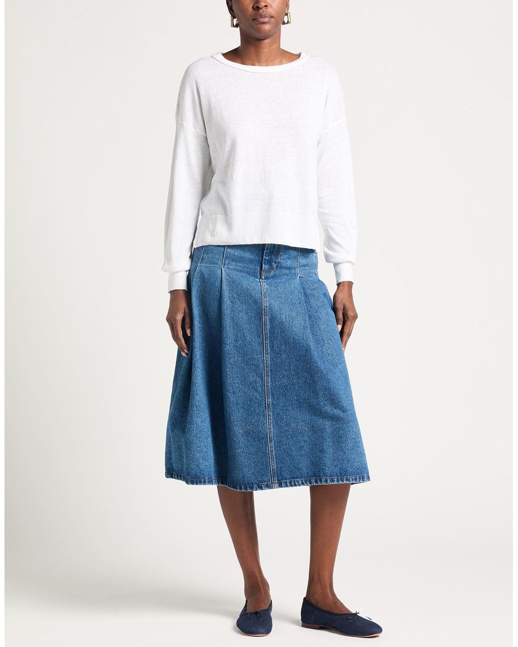 Daniele Fiesoli White Sweater Linen, Organic Cotton