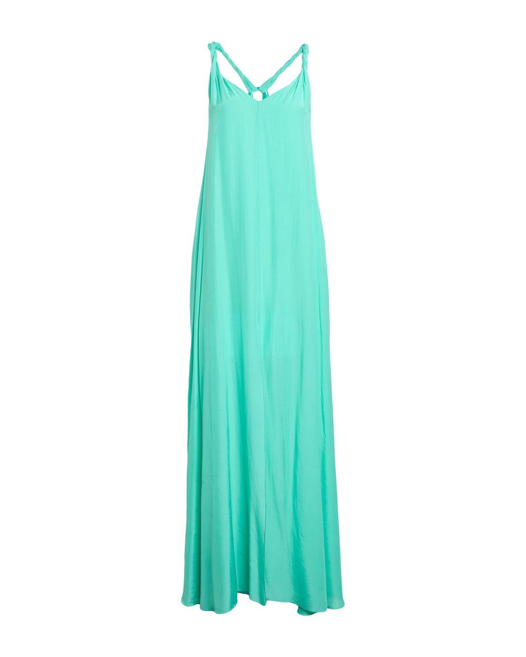 Patrizia Pepe Green Maxi Dress Viscose
