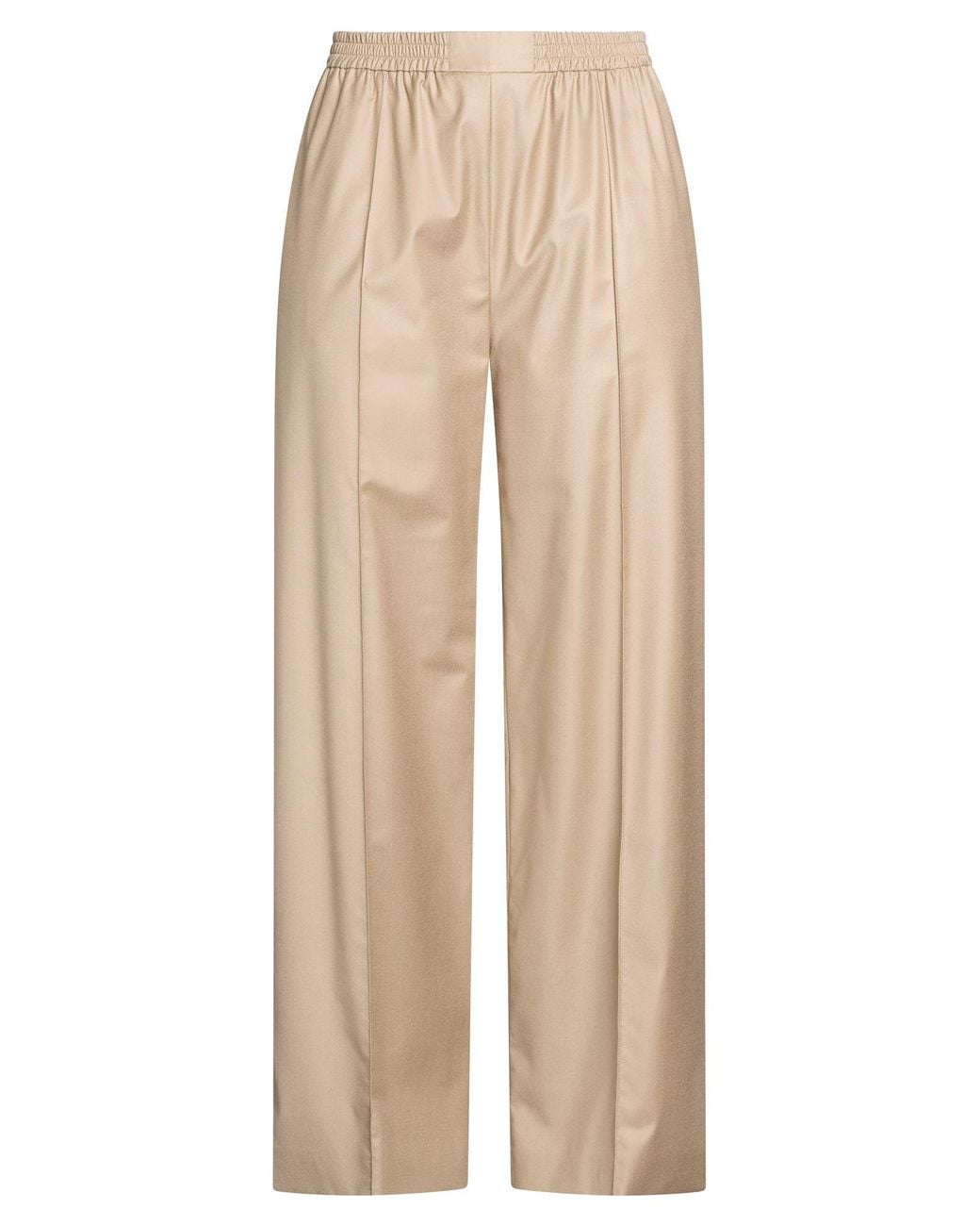 Yves Salomon Natural Pants Virgin Wool, Silk