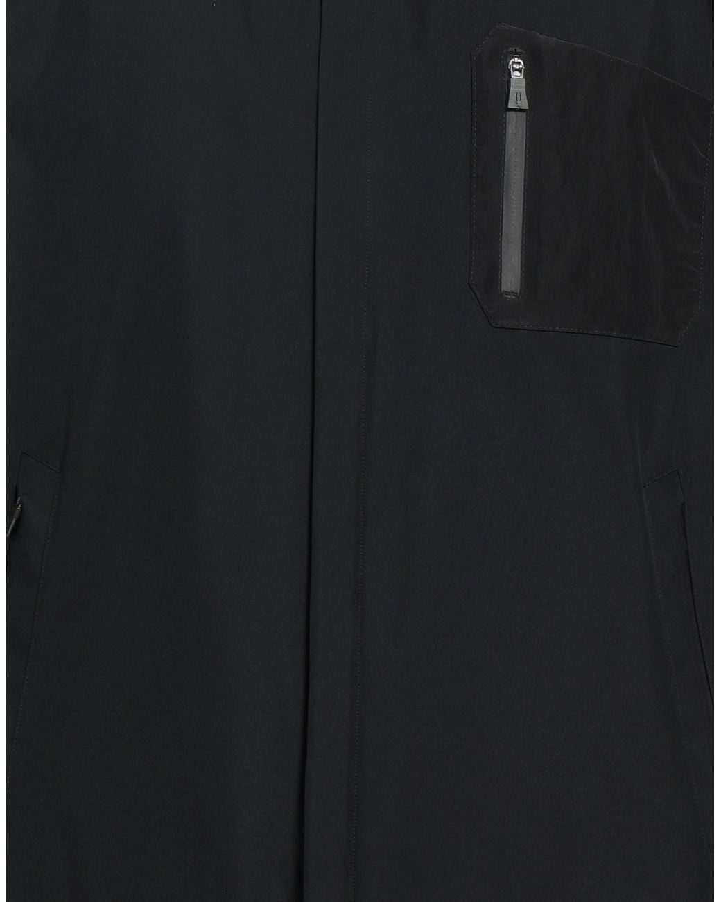 Herno Black Overcoat for men