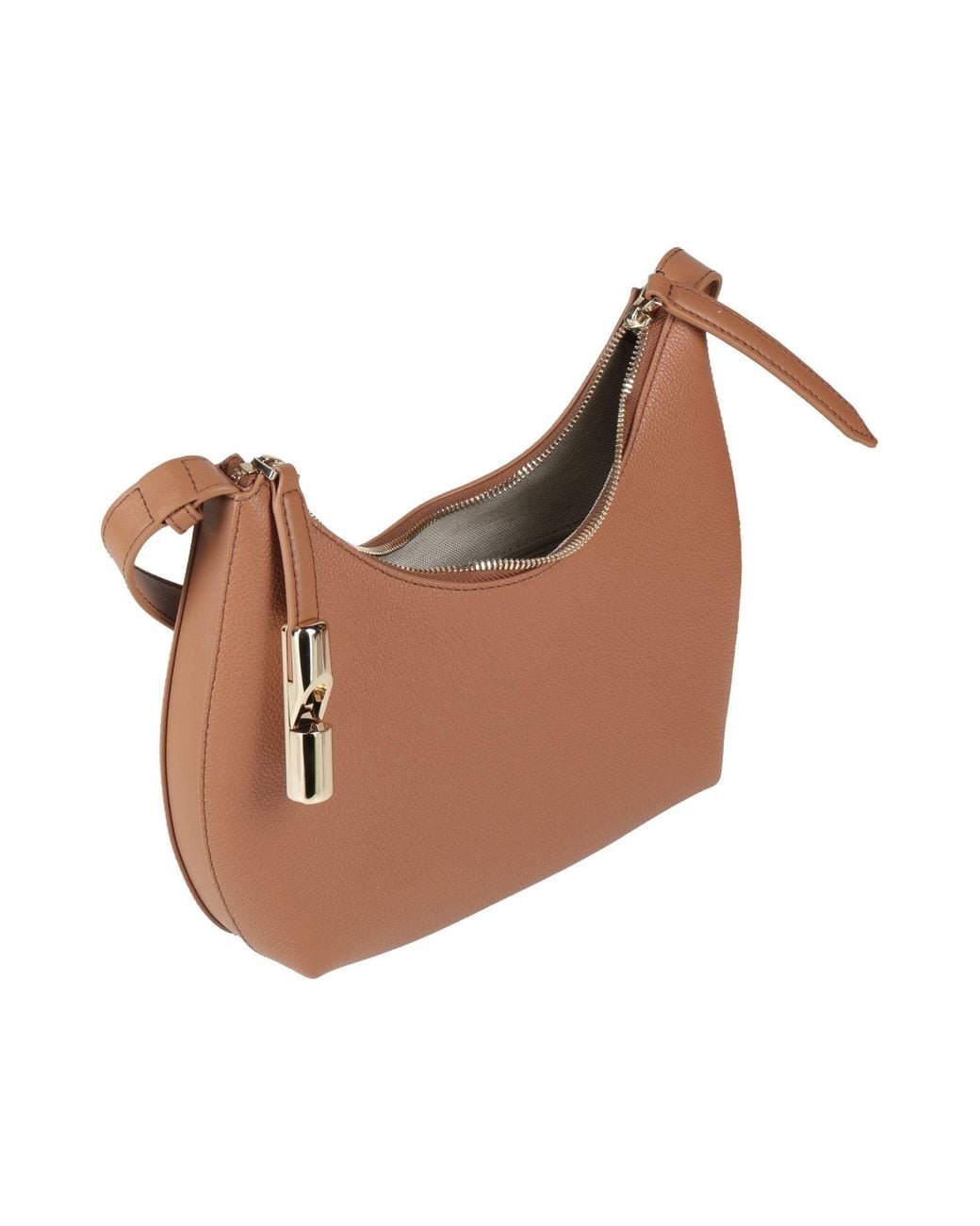 Furla Brown Camel Cross-Body Bag Leather