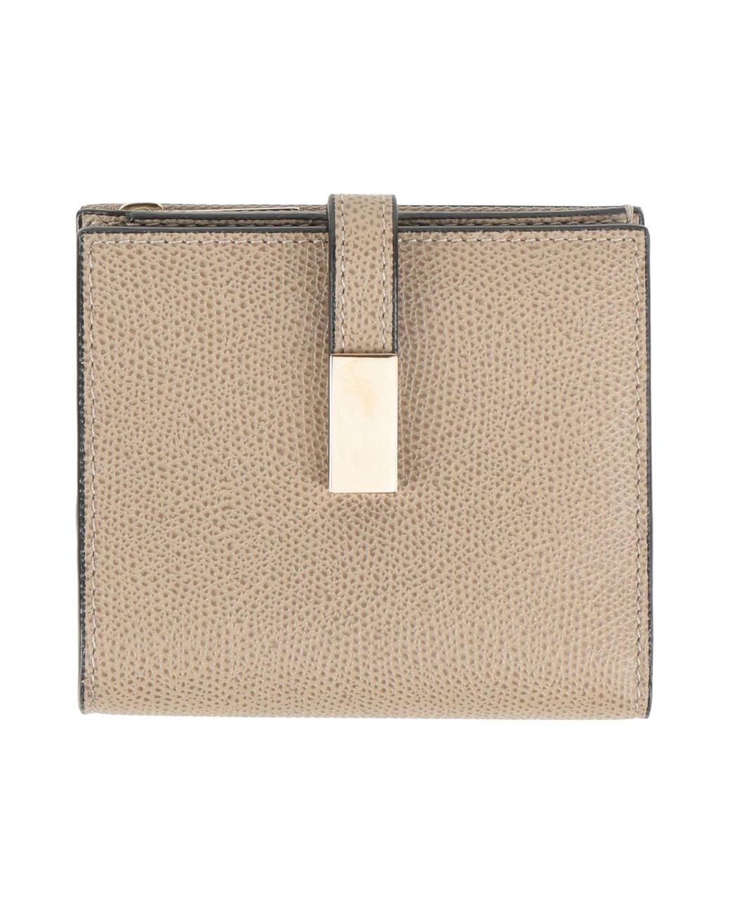 Valextra Natural Light Wallet Calfskin
