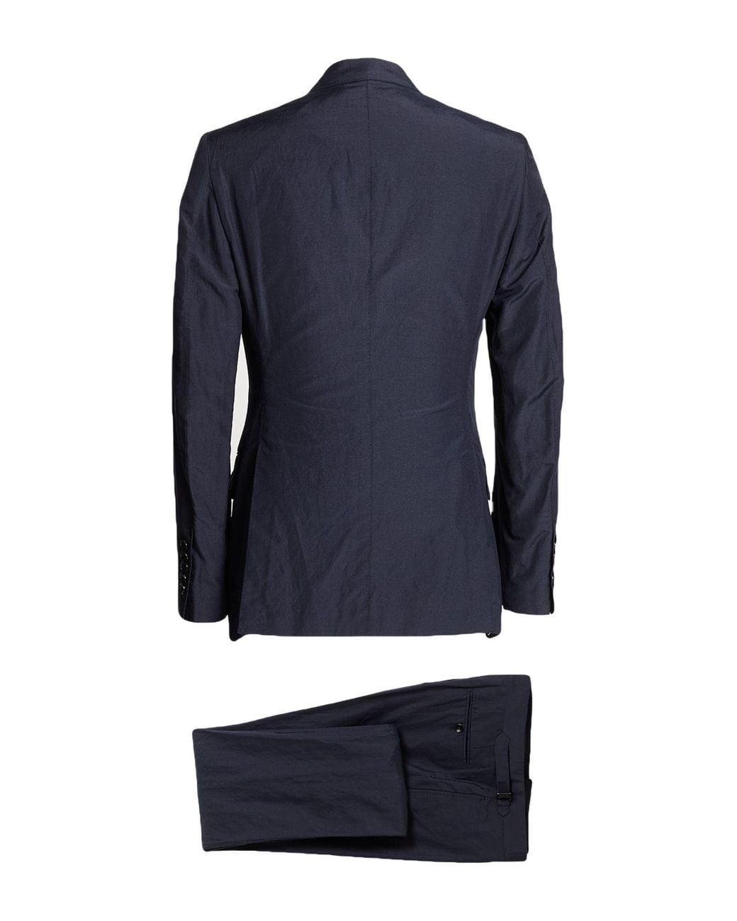 Tom Ford Blue Suit Silk, Linen for men