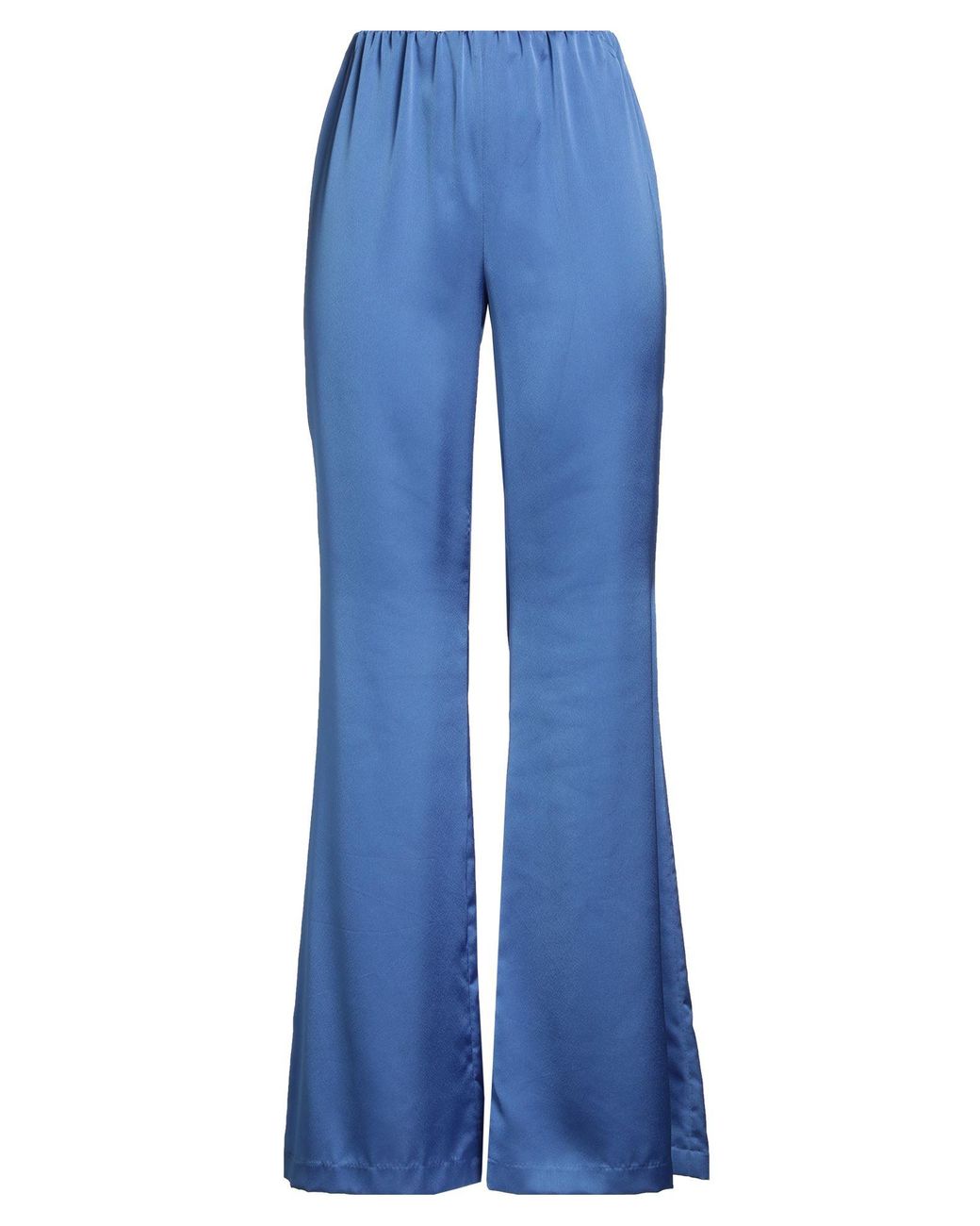 ATELIER LEGORA Blue Azure Pants Polyamide, Viscose, Polyester, Elastane