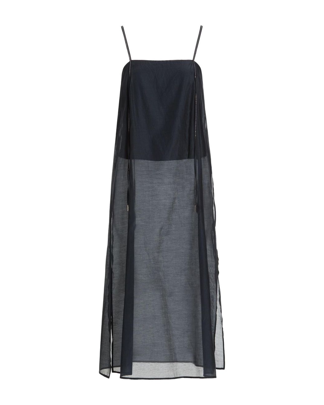 Peserico Gray Midnight Top Cotton, Silk, Elastane