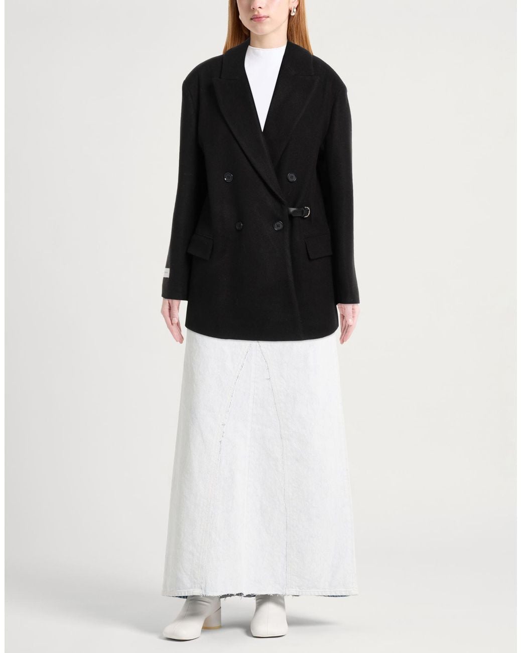 Haveone Black Blazer Polyester, Wool