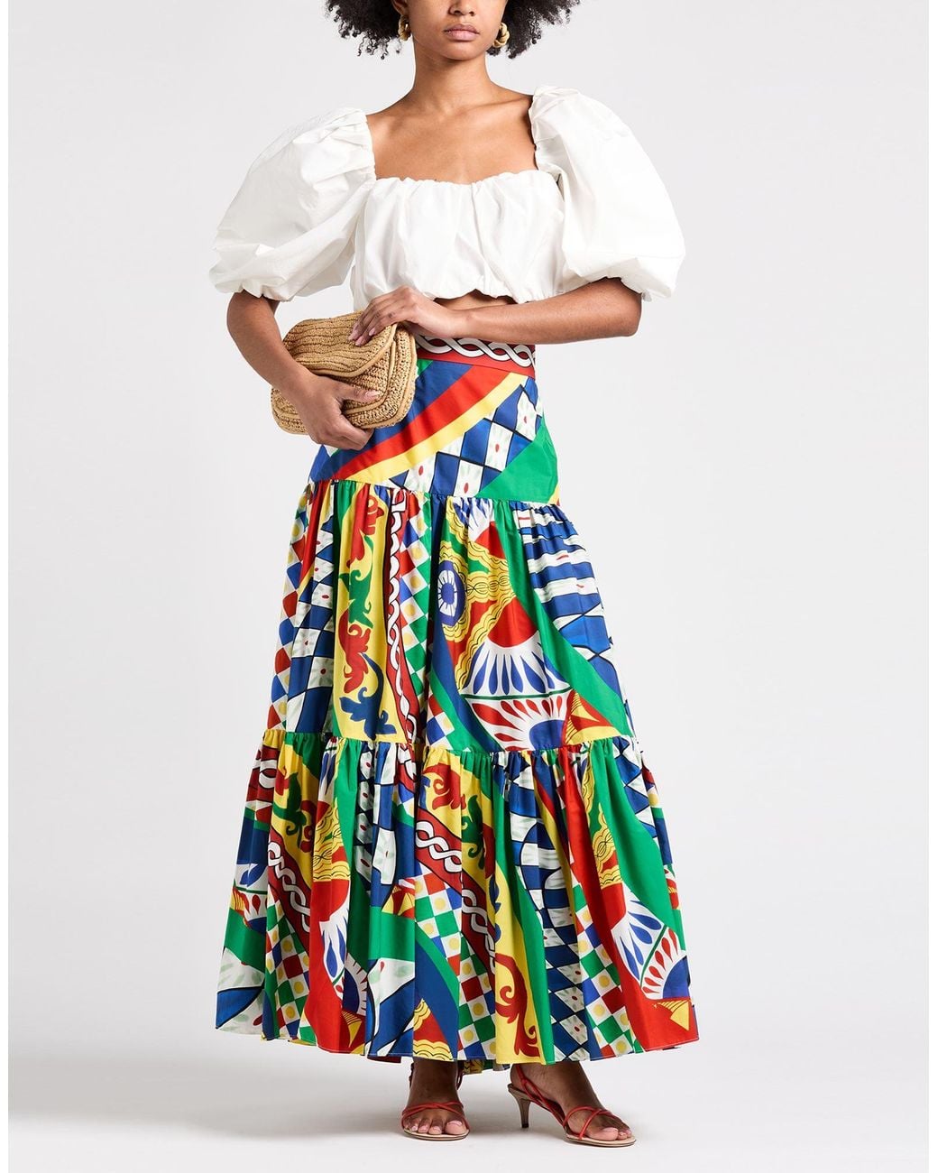 Dolce & Gabbana Blue Maxi Skirts