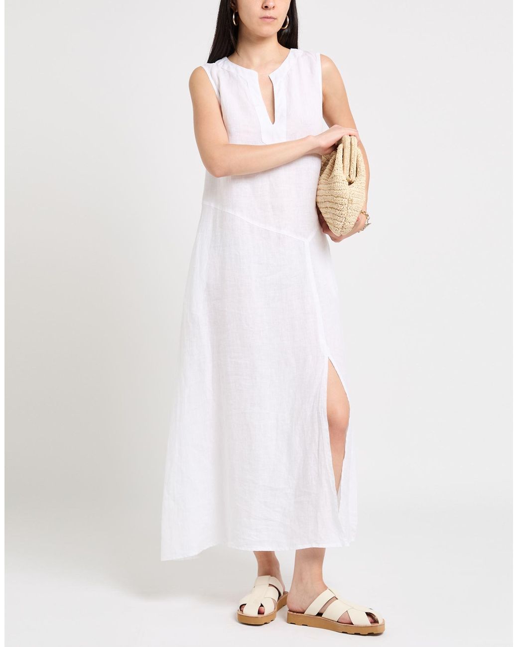 MAX&Co. White Maxi-Kleid
