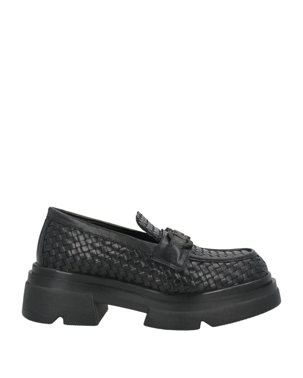 Emanuélle Vee Black Loafers Leather