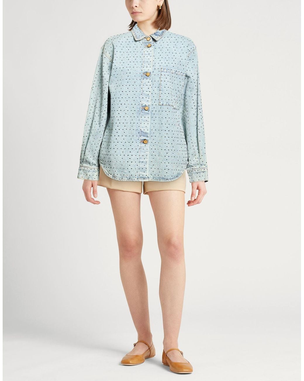 Alysi Blue Denim Shirt