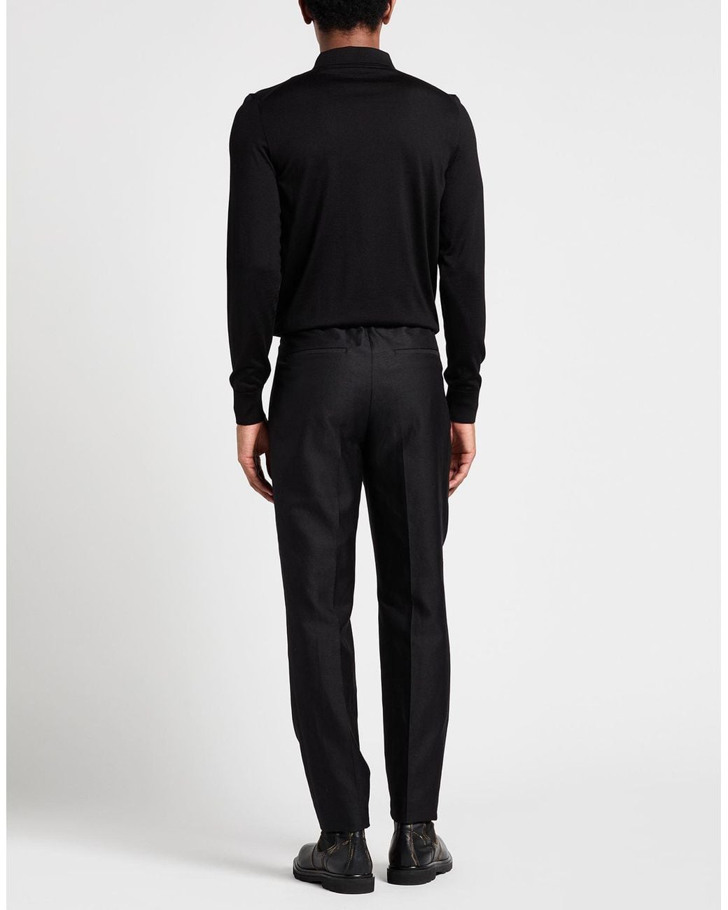 Fendi Black Pants Cotton, Hemp, Polyester for men