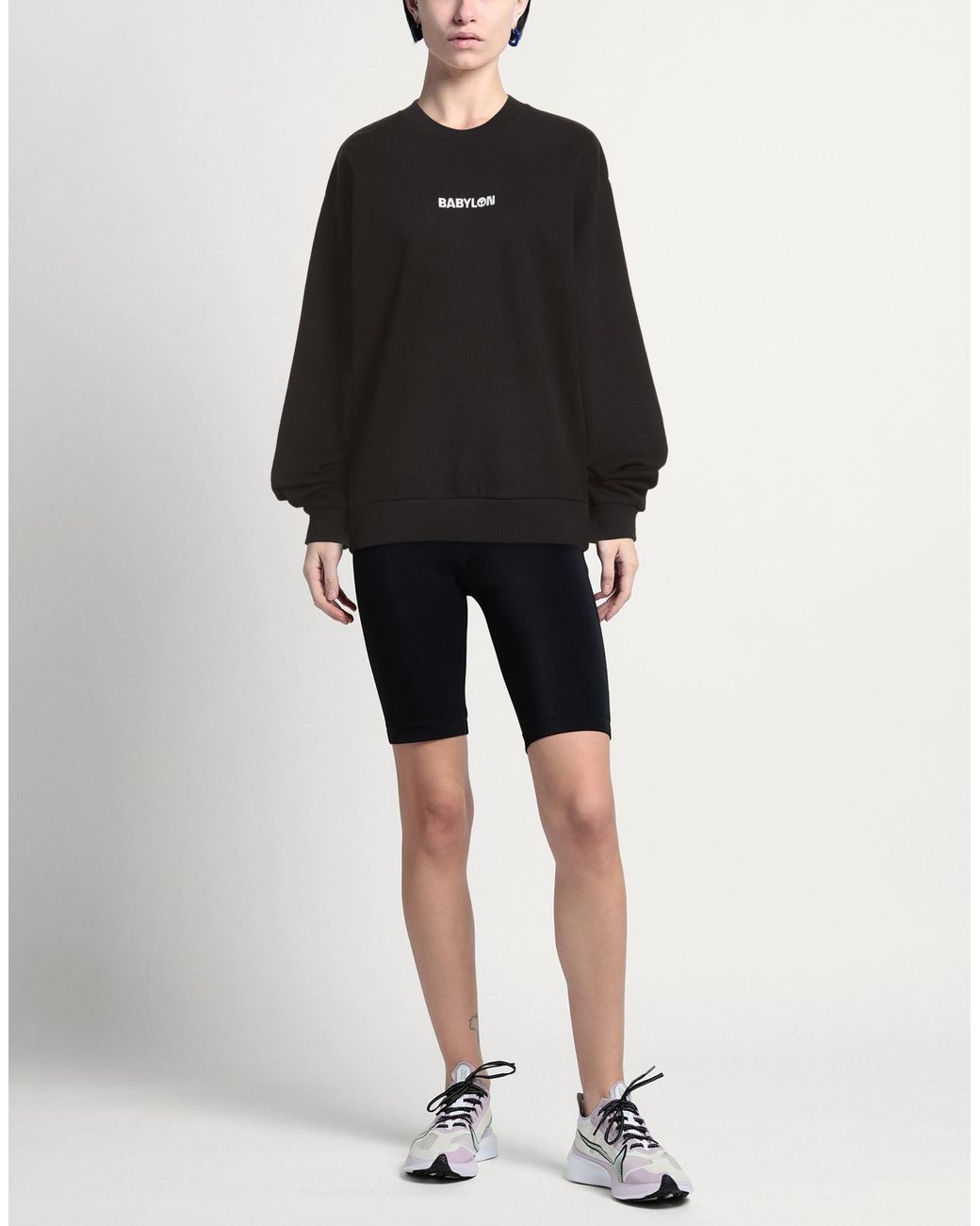 Babylon Black Sweatshirt Cotton