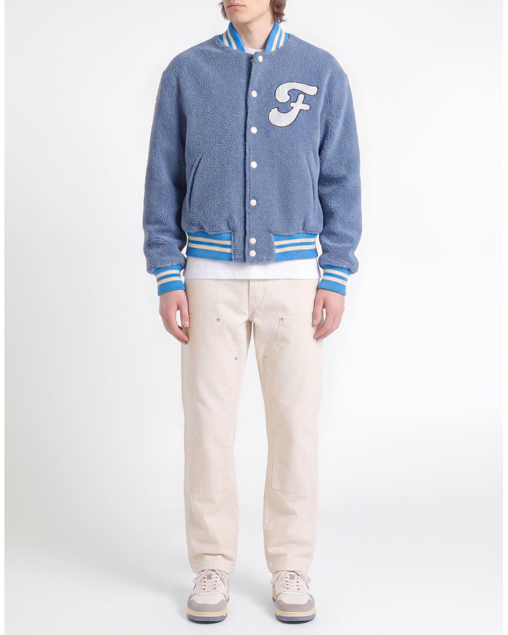 FAMILY FIRST Blue Jacket Polyester for men