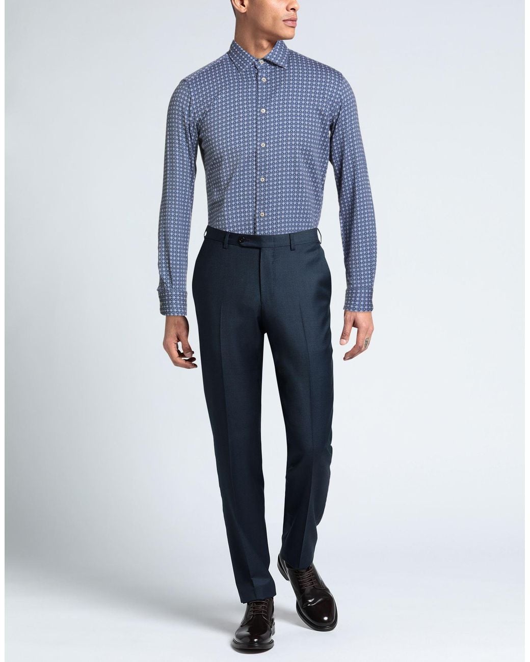 ALEX INGH Blue Shirt for men