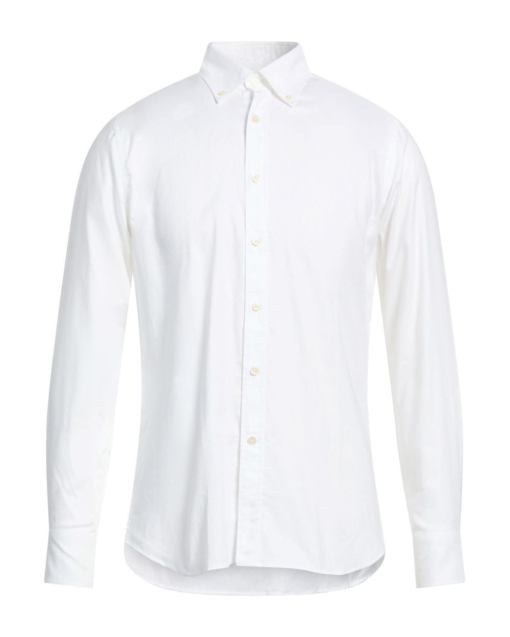 Caliban White Shirt Cotton for men