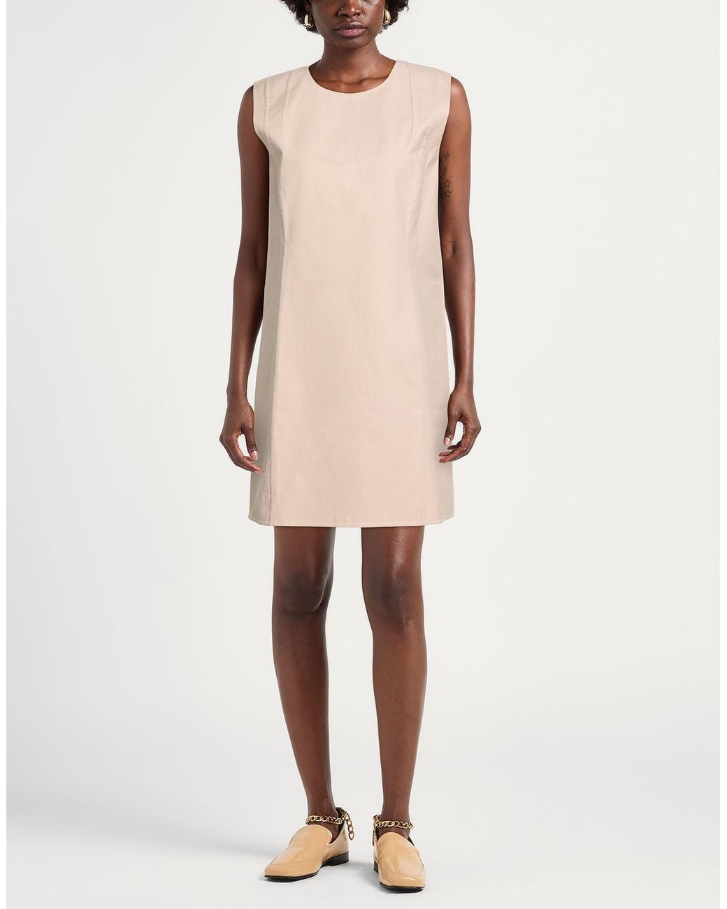 Tod's Natural Mini Dress Cotton