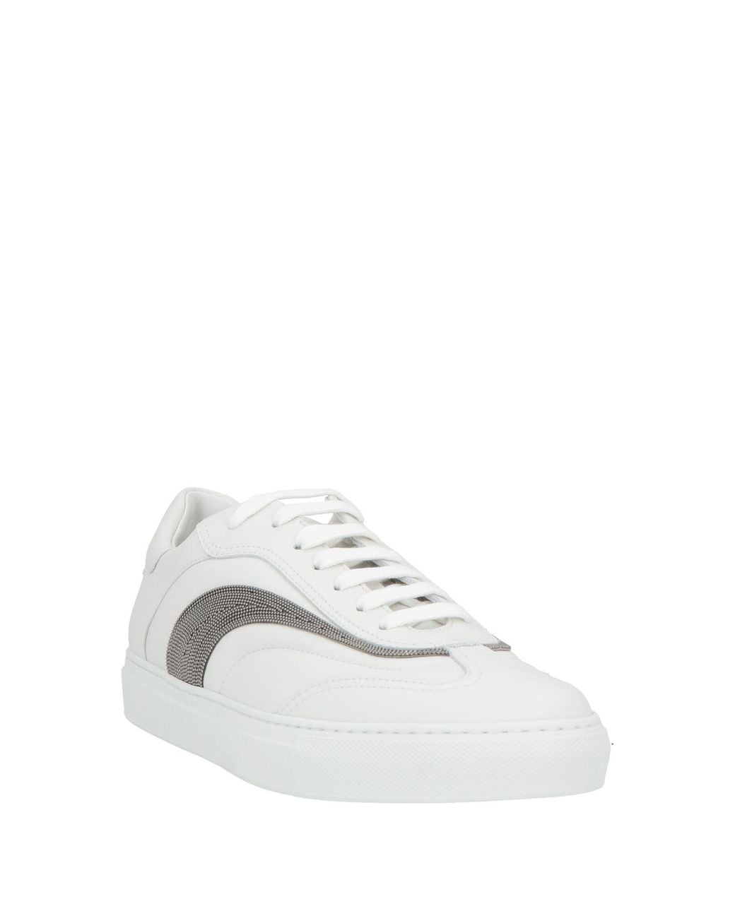 Brunello Cucinelli White Sneakers Leather