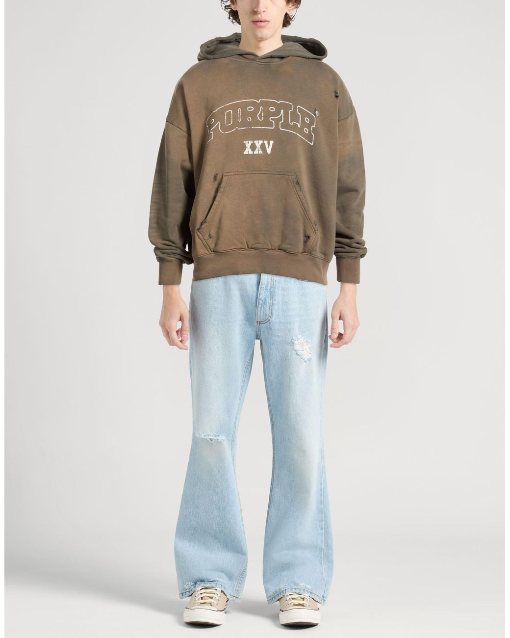 Purple Multicolor Sweatshirt for men