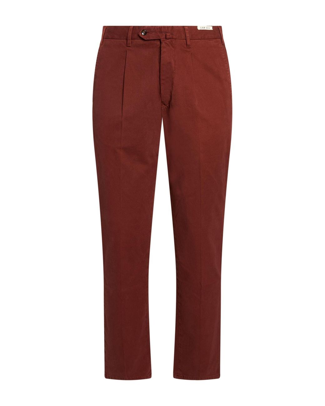 L.b.m. 1911 Red Brick Pants Cotton, Elastane for men
