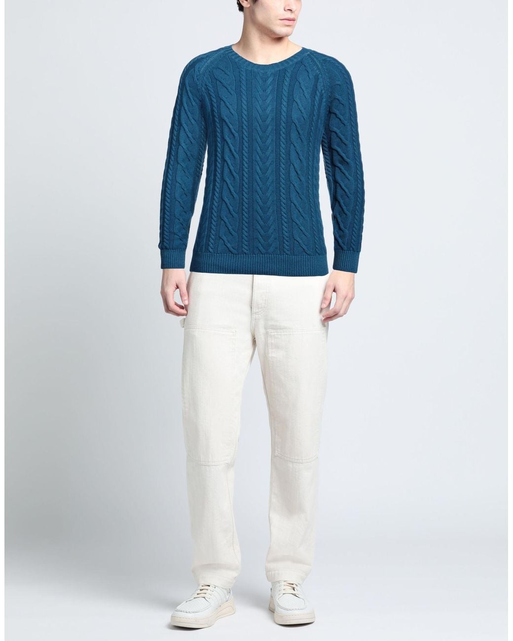 Pullover Moorer pour homme en coloris Blue