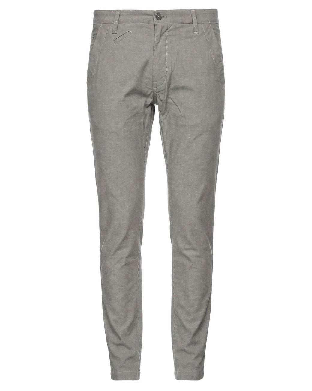 G-Star Gray Pants Cotton, Hemp, Elastane for men