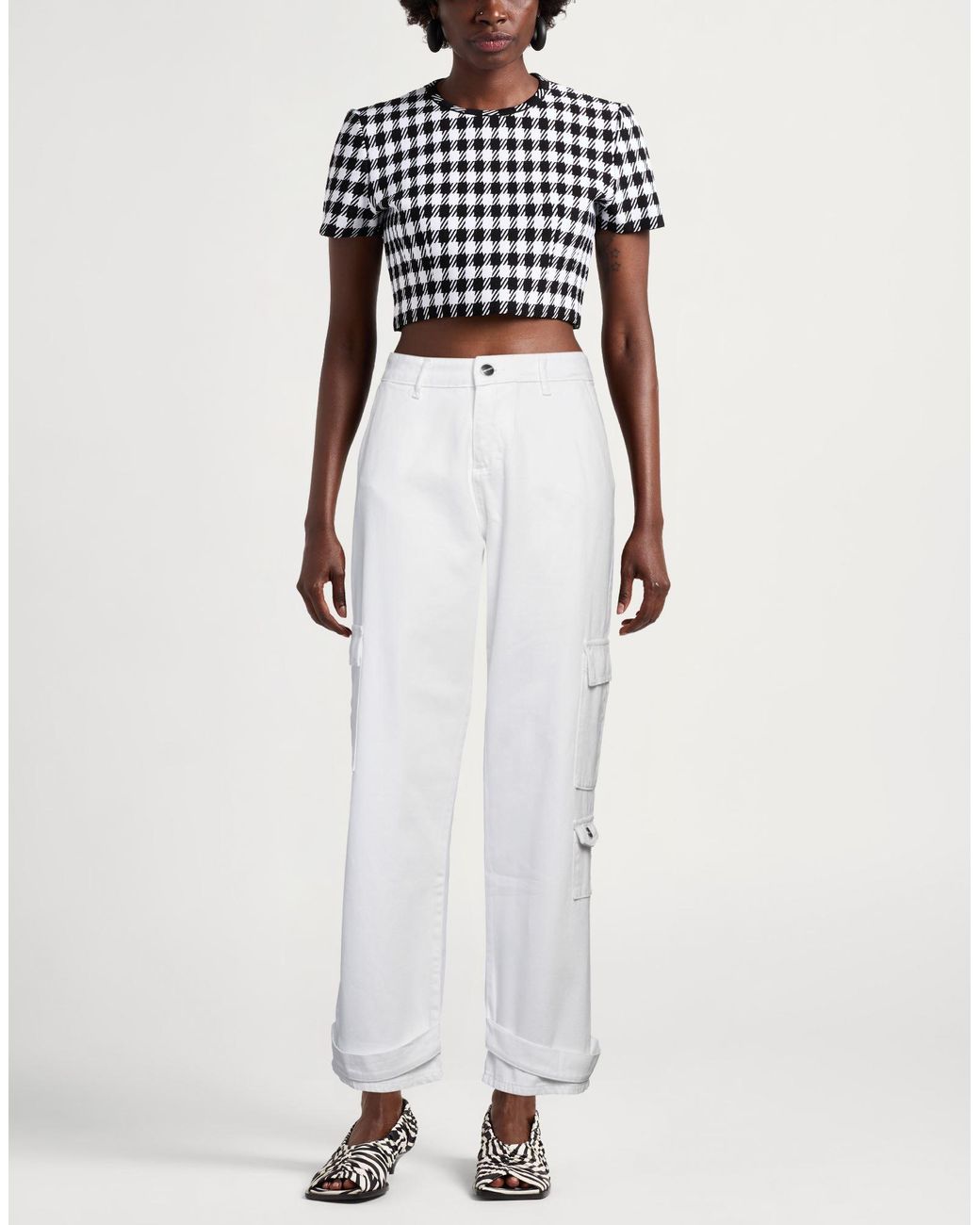 hinnominate White Pants Cotton
