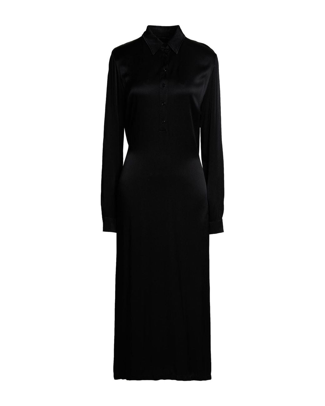 European Culture Black Maxi Dress Viscose, Elastane