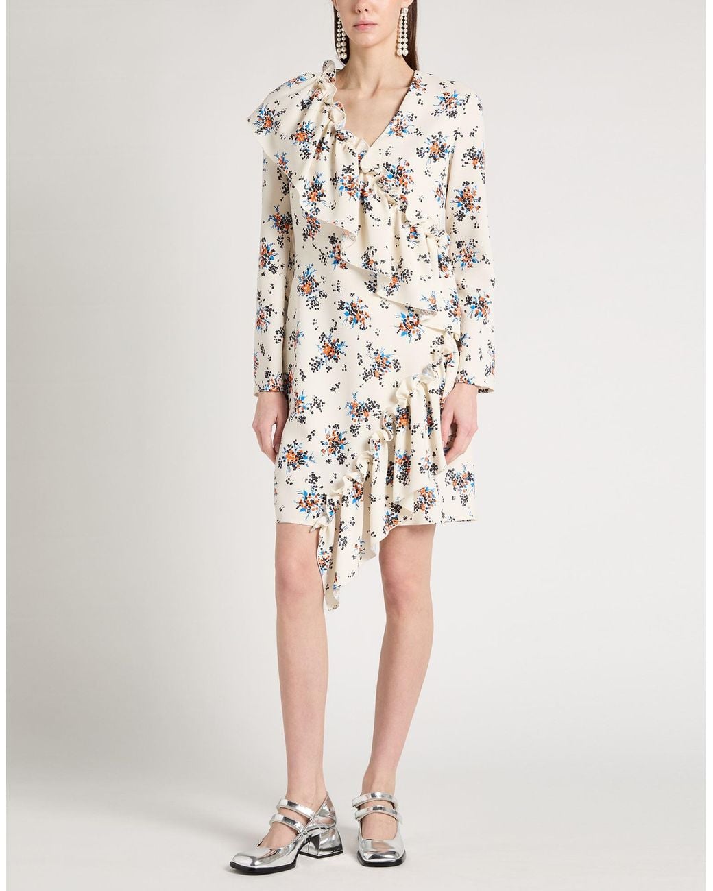 MSGM White Mini Dress Polyester