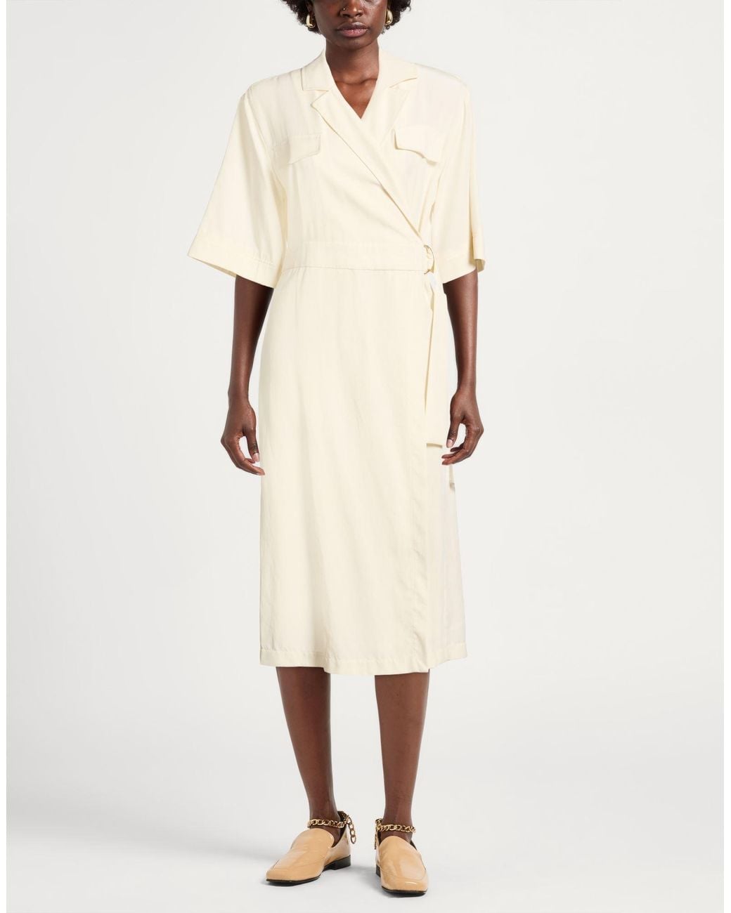 Kaos White Midi Dresses