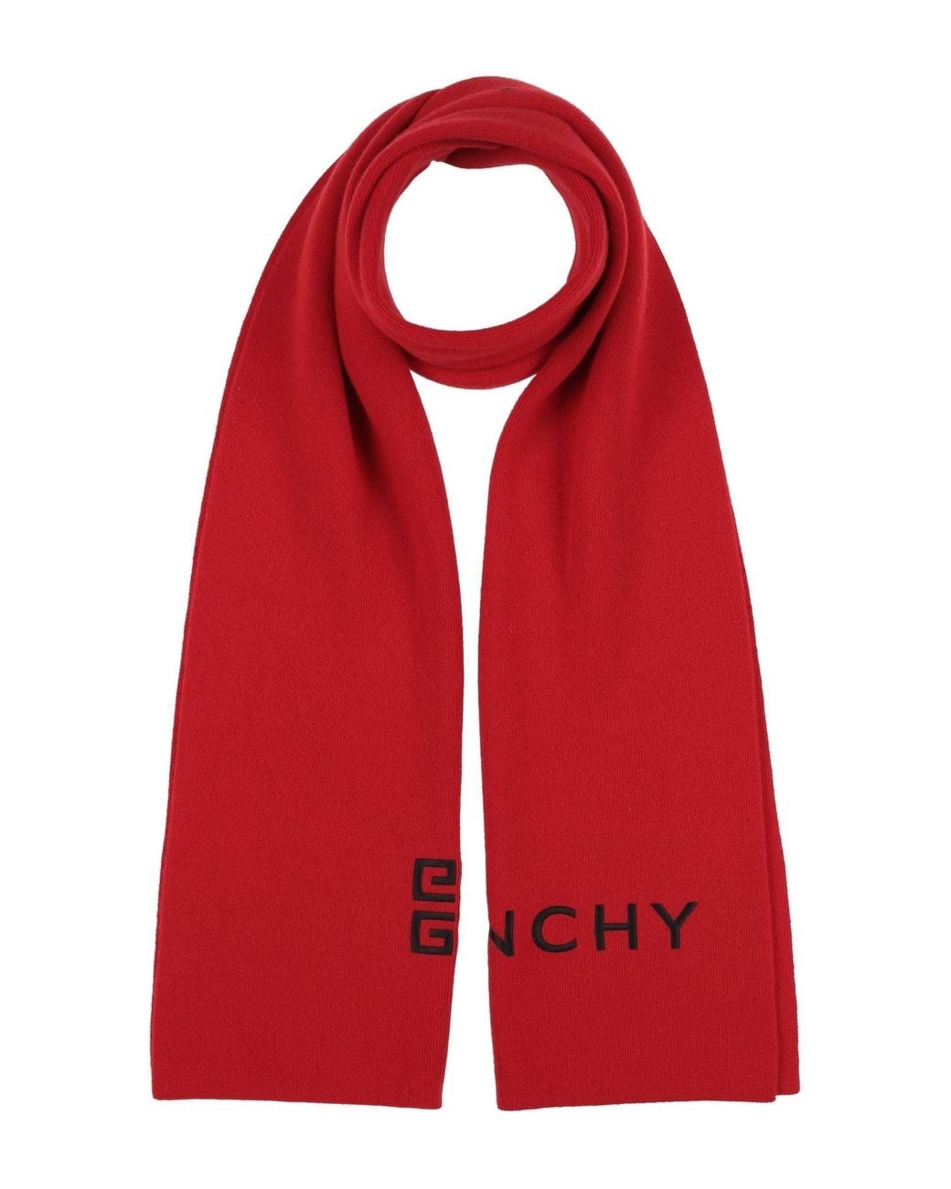 Givenchy Red Scarf Wool, Cashmere for men
