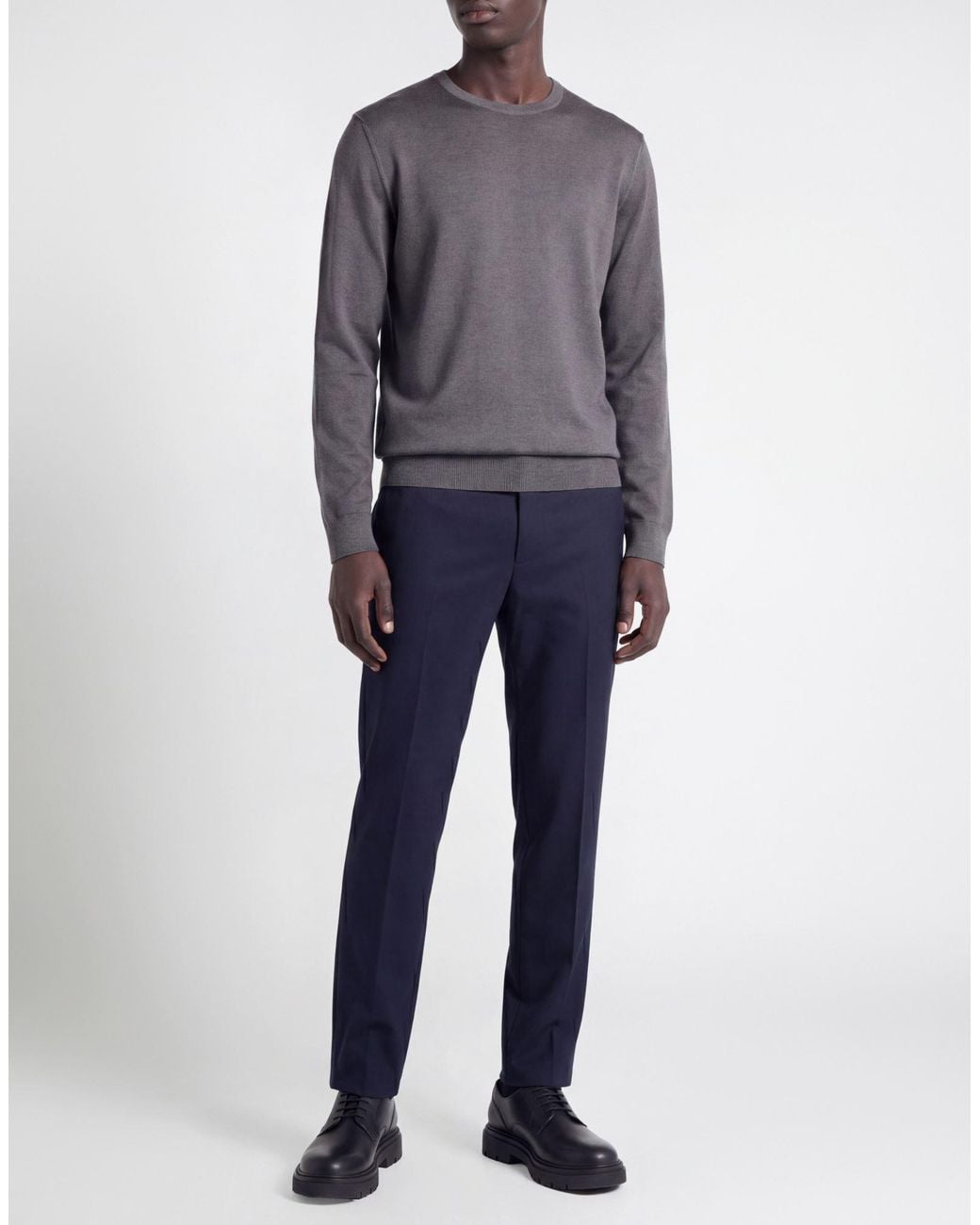 Retois Gray Sweater Merino Wool for men
