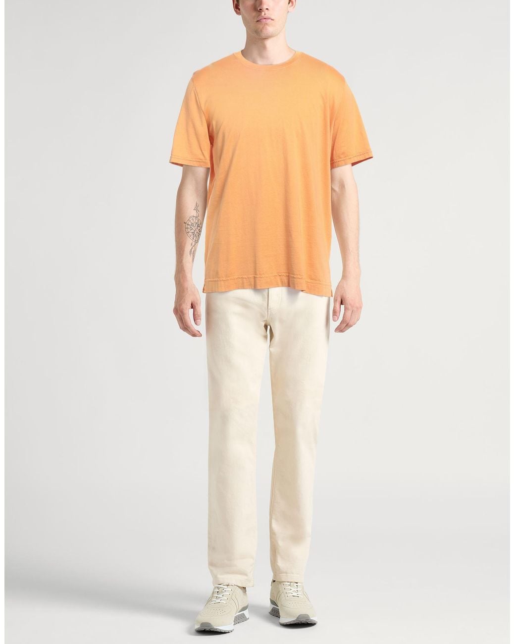 Fedeli Orange T-shirt for men