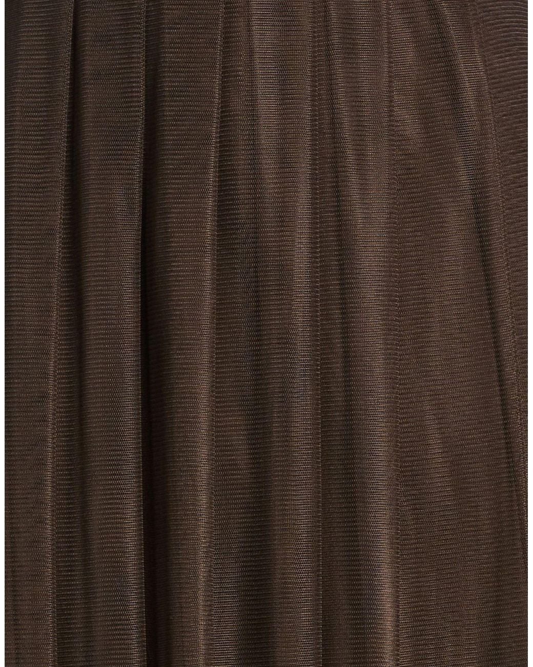 Alpha Studio Brown Maxi Skirt Polyamide