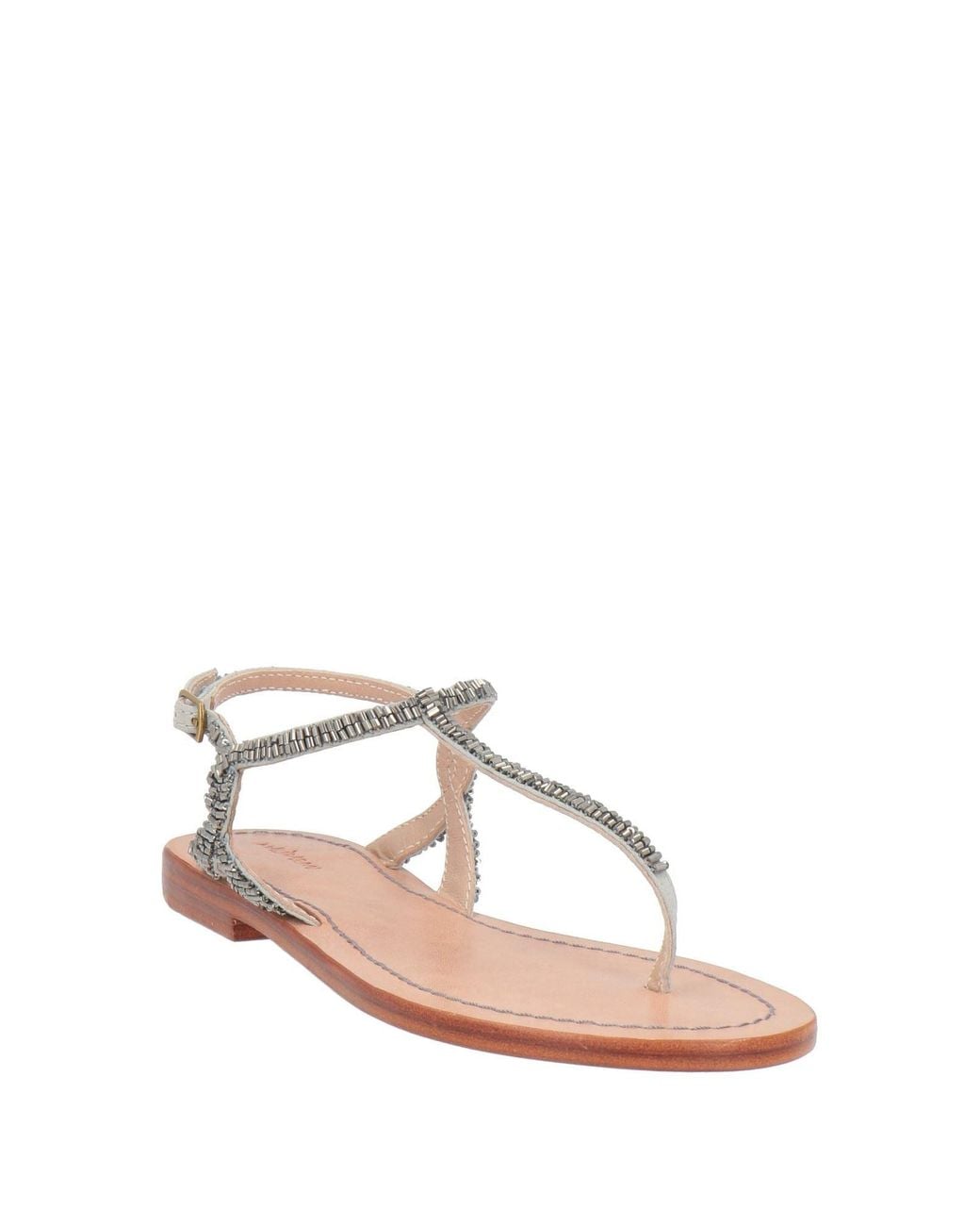 Maliparmi Gray Thong Sandals