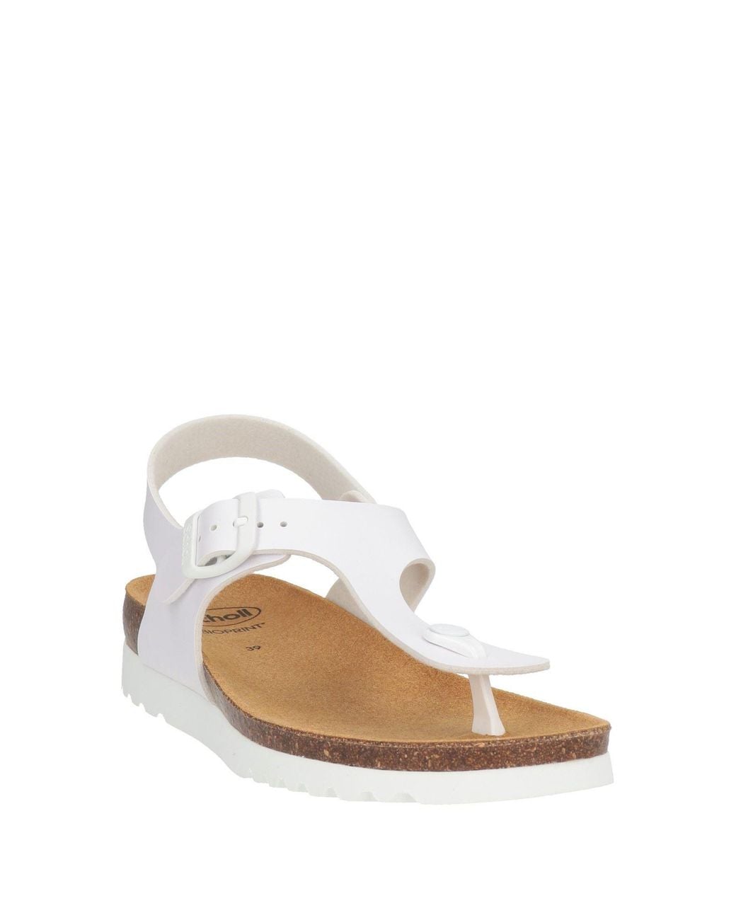 Scholl White Thong Sandal