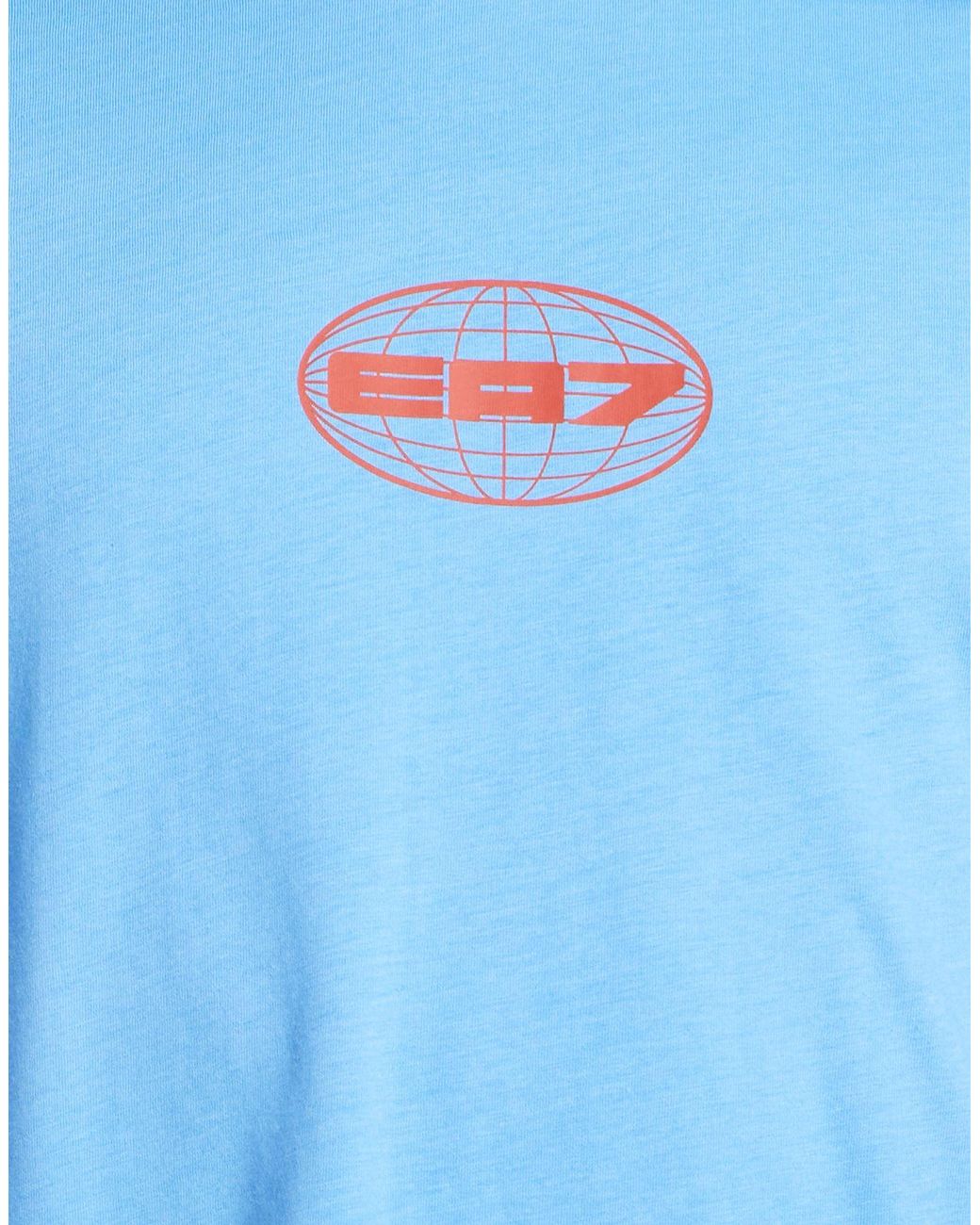 EA7 Blue T-Shirts for men
