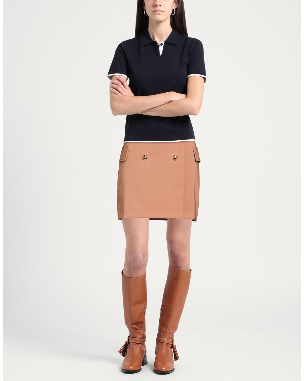 No Secrets Natural Mini Skirt