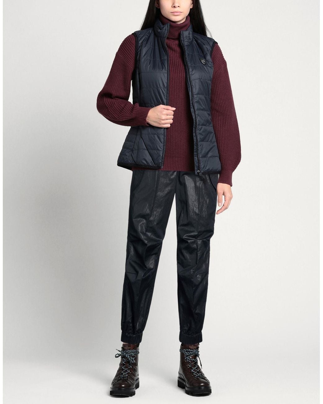19.70 Nineteen Seventy Black Pants Cotton, Polyester