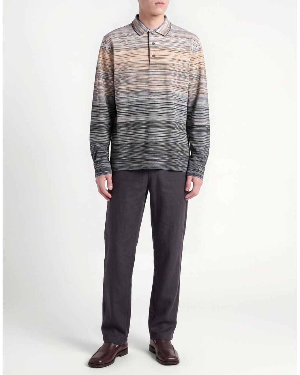 Polo Missoni de hombre de color Gray