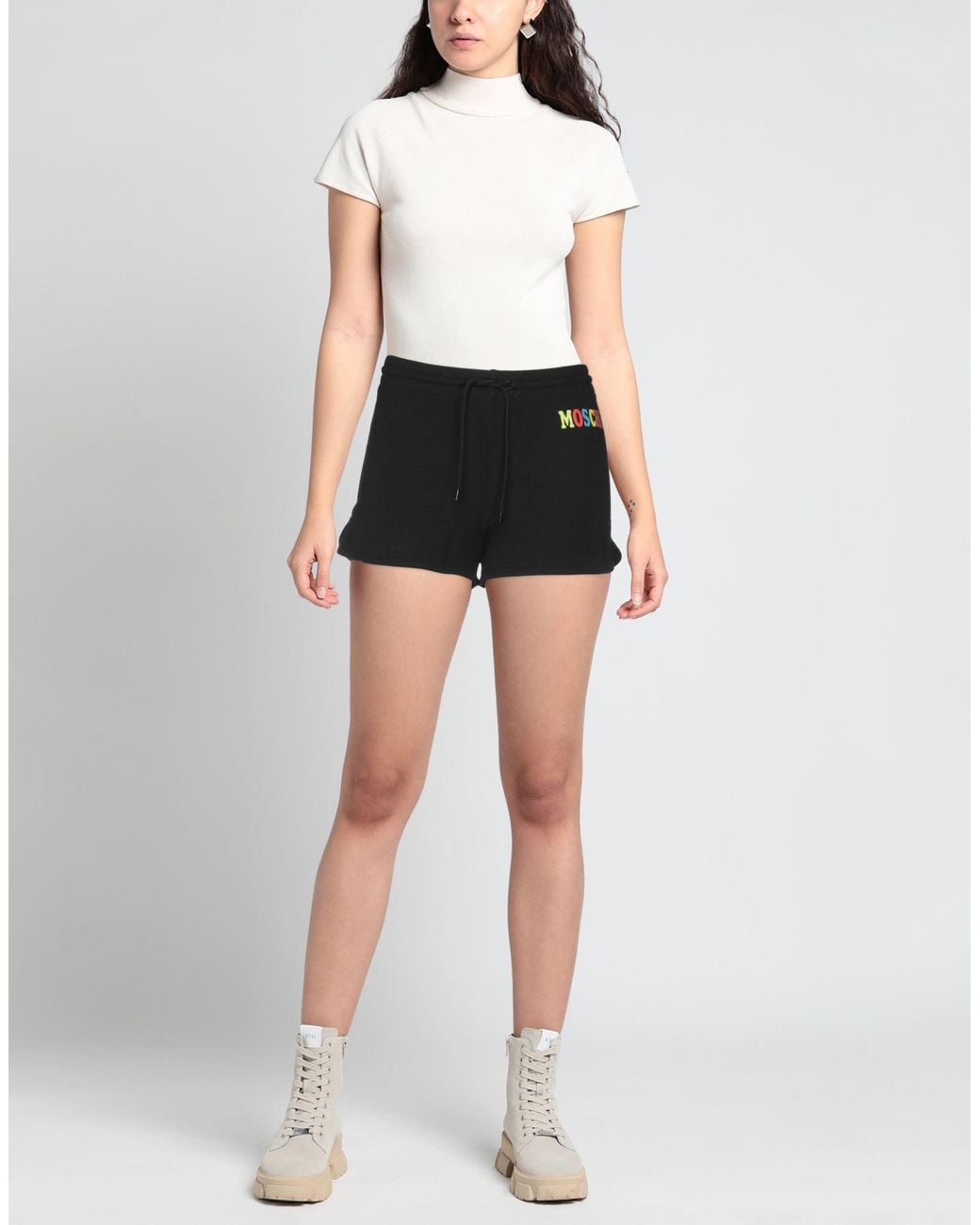 Moschino Black Shorts & Bermuda Shorts
