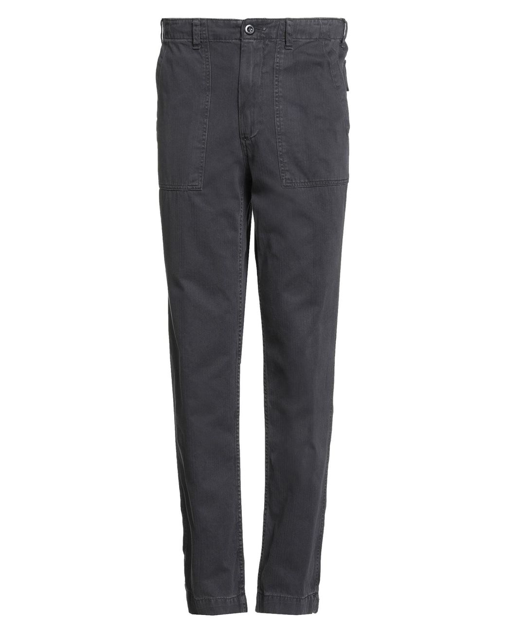Hartford Gray Charcoal Pants Cotton for men