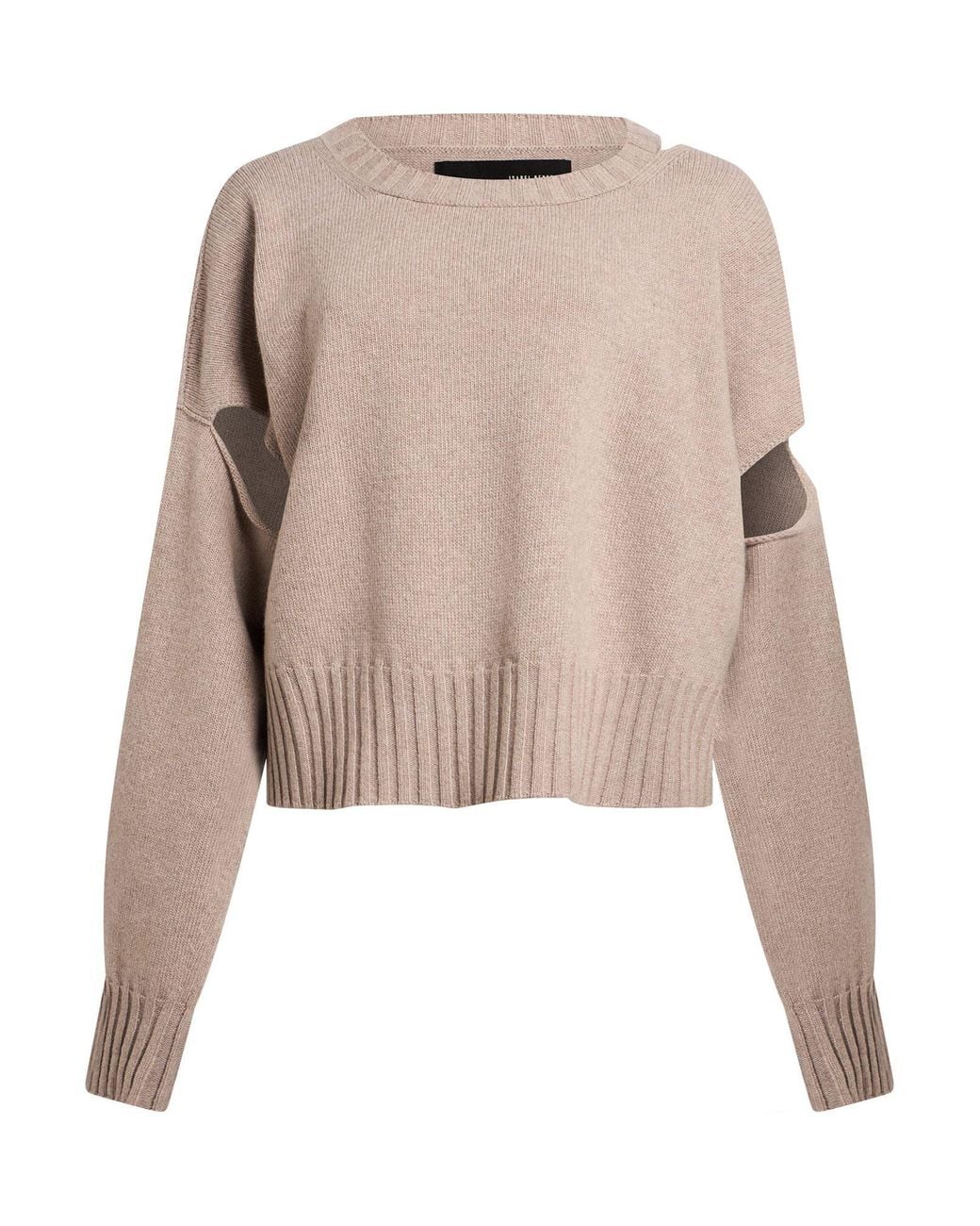 Isabel Benenato Natural Taupe Sweater Cashmere