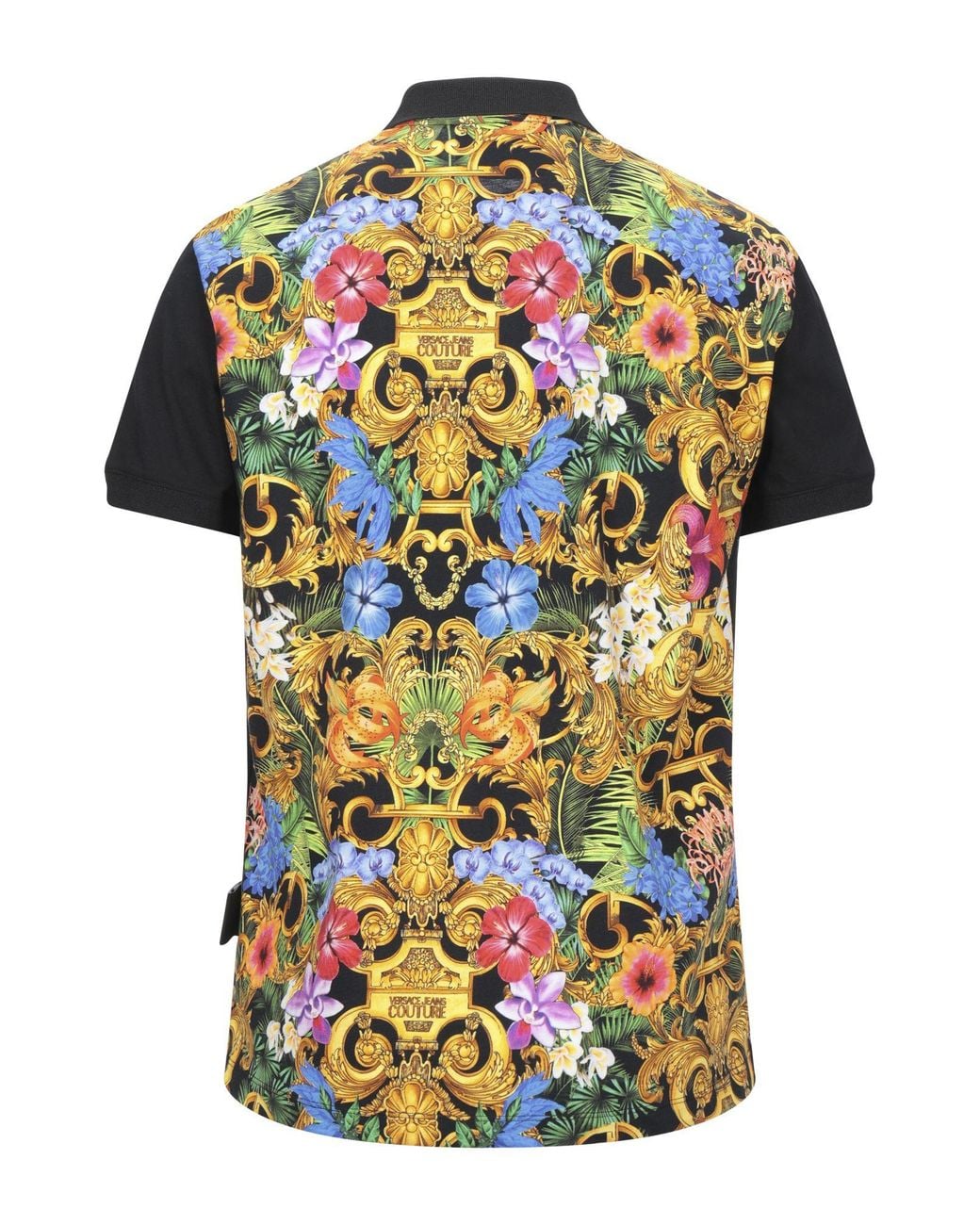 Versace Jeans Couture Black Polo Shirts for men