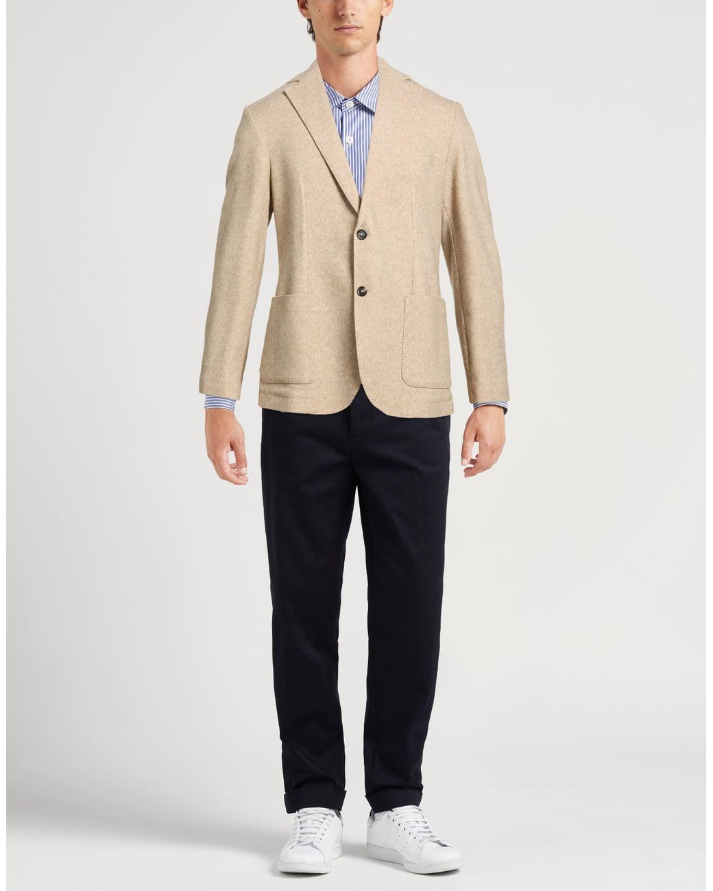 Circolo 1901 Natural Blazer Cotton, Elastane for men