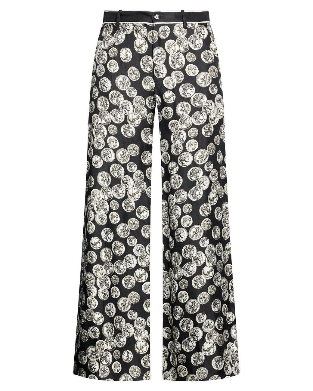 Dolce & Gabbana White Pants Silk for men