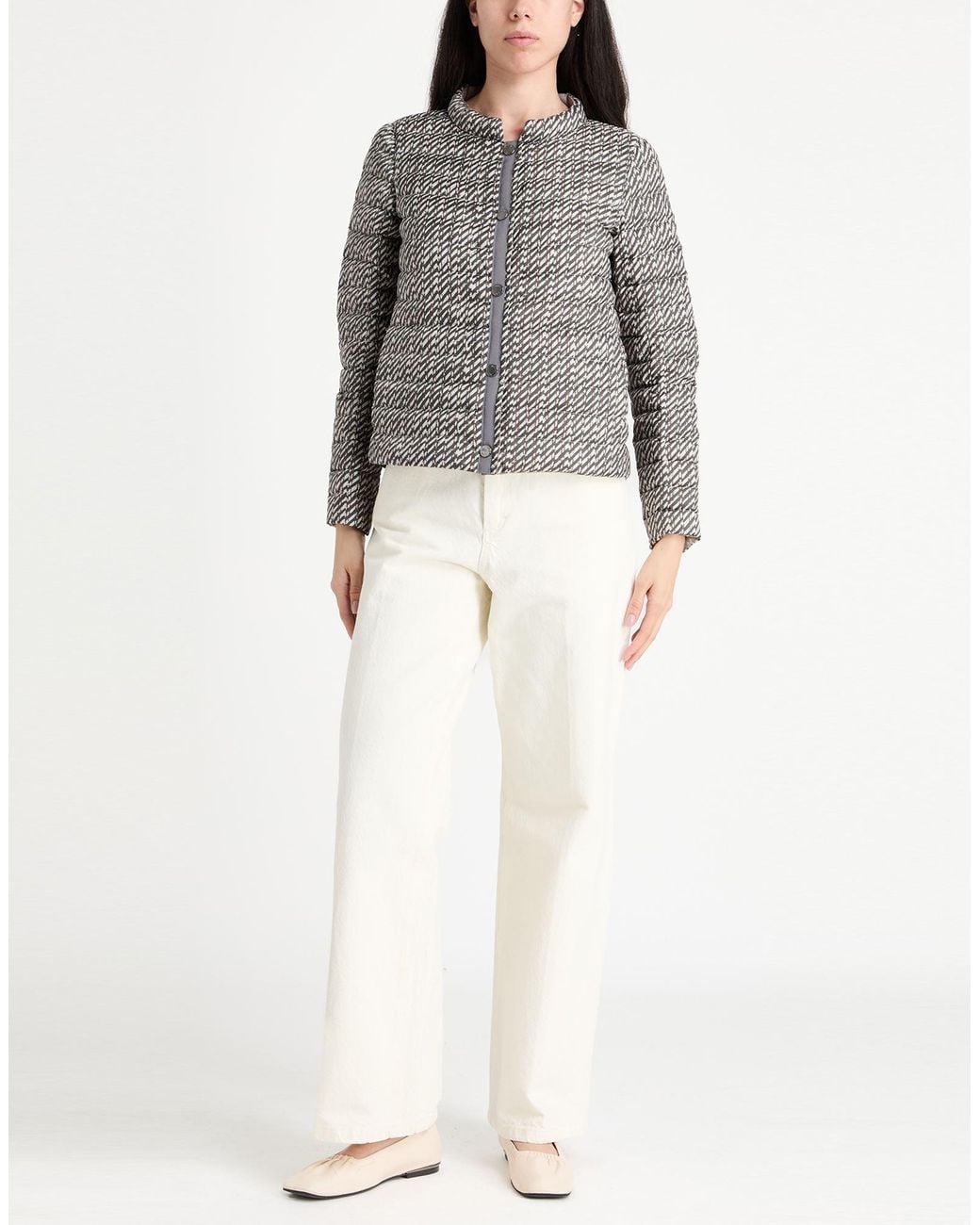 Moorer Gray Puffer Polyester