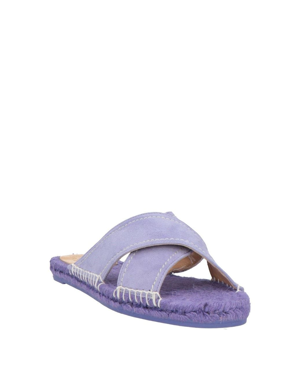 Castaner Purple Espadrilles Leather